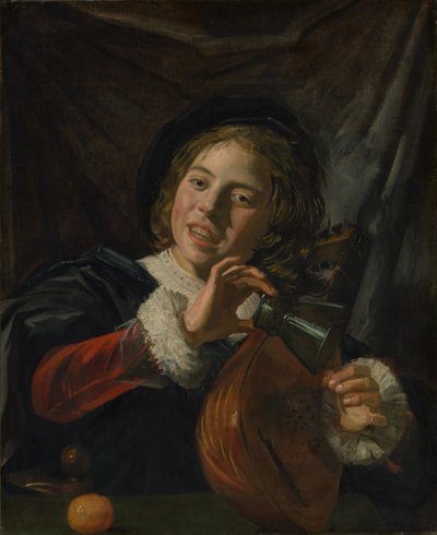 Junge mit Laute von Frans Hals